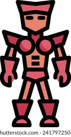 Icono de tecnología de inteligencia artificial símbolo de imagen vectorial. Ilustración de la inteligencia artificial información futurista del software de aprendizaje humano diseño de imagen