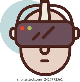 Artificial intelligence technology icon symbol vector image. Illustration of artificial intelligence futuristic information human learning software design image