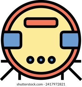 Artificial intelligence technology icon symbol vector image. Illustration of artificial intelligence futuristic information human learning software design image