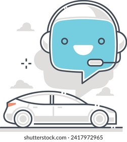 Icono de tecnología de inteligencia artificial símbolo de imagen vectorial. Ilustración de la inteligencia artificial información futurista del software de aprendizaje humano diseño de imagen