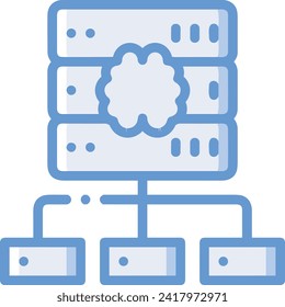 Artificial intelligence technology icon symbol vector image. Illustration of artificial intelligence futuristic information human learning software design image