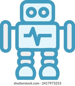 Artificial intelligence technology icon symbol vector image. Illustration of artificial intelligence futuristic information human learning software design image