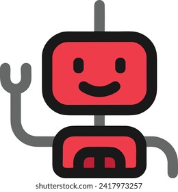 Icono de tecnología de inteligencia artificial símbolo de imagen vectorial. Ilustración de la inteligencia artificial información futurista del software de aprendizaje humano diseño de imagen