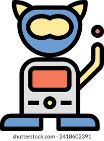 Artificial intelligence technology icon symbol vector image. Illustration of artificial intelligence futuristic information human learning software design image