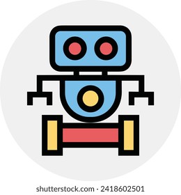 Icono de tecnología de inteligencia artificial símbolo de imagen vectorial. Ilustración de la inteligencia artificial información futurista del software de aprendizaje humano diseño de imagen