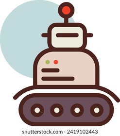 Artificial intelligence technology icon symbol vector image. Illustration of artificial intelligence futuristic information human learning software design image