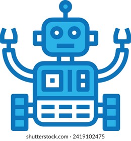 Artificial intelligence technology icon symbol vector image. Illustration of artificial intelligence futuristic information human learning software design image