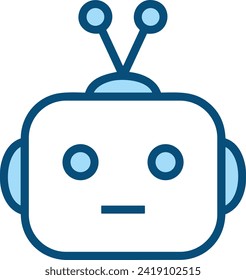 Icono de tecnología de inteligencia artificial símbolo de imagen vectorial. Ilustración de la inteligencia artificial información futurista del software de aprendizaje humano diseño de imagen