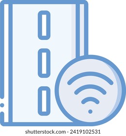 Icono de tecnología de inteligencia artificial símbolo de imagen vectorial. Ilustración de la inteligencia artificial información futurista del software de aprendizaje humano diseño de imagen