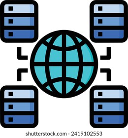 Artificial intelligence technology icon symbol vector image. Illustration of artificial intelligence futuristic information human learning software design image