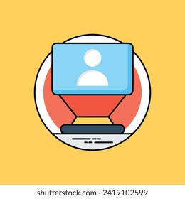 Artificial intelligence technology icon symbol vector image. Illustration of artificial intelligence futuristic information human learning software design image