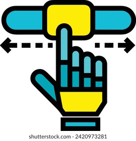 Artificial intelligence technology icon symbol vector image. Illustration of artificial intelligence futuristic information human learning software design image