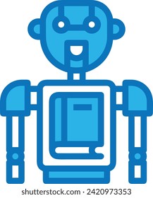 Artificial intelligence technology icon symbol vector image. Illustration of artificial intelligence futuristic information human learning software design image