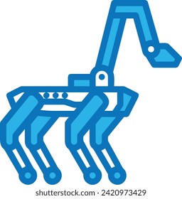 Icono de tecnología de inteligencia artificial símbolo de imagen vectorial. Ilustración de la inteligencia artificial información futurista del software de aprendizaje humano diseño de imagen