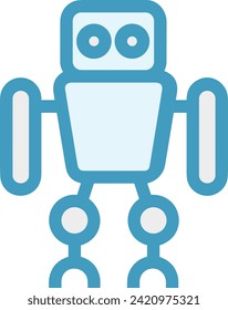 Icono de tecnología de inteligencia artificial símbolo de imagen vectorial. Ilustración de la inteligencia artificial información futurista del software de aprendizaje humano diseño de imagen