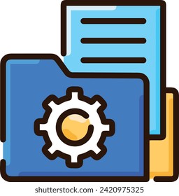Artificial intelligence technology icon symbol vector image. Illustration of artificial intelligence futuristic information human learning software design image