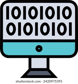 Artificial intelligence technology icon symbol vector image. Illustration of artificial intelligence futuristic information human learning software design image