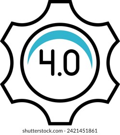 Artificial intelligence technology icon symbol vector image. Illustration of artificial intelligence futuristic information human learning software design image