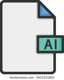 Icono de tecnología de inteligencia artificial símbolo de imagen vectorial. Ilustración de la inteligencia artificial información futurista del software de aprendizaje humano diseño de imagen