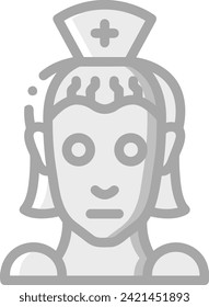Icono de tecnología de inteligencia artificial símbolo de imagen vectorial. Ilustración de la inteligencia artificial información futurista del software de aprendizaje humano diseño de imagen