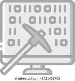 Artificial intelligence technology icon symbol vector image. Illustration of artificial intelligence futuristic information human learning software design image