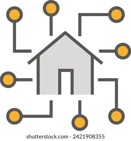 Artificial intelligence technology icon symbol vector image. Illustration of artificial intelligence futuristic information human learning software design image
