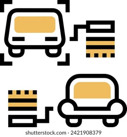 Artificial intelligence technology icon symbol vector image. Illustration of artificial intelligence futuristic information human learning software design image