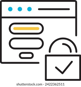 Artificial intelligence technology icon symbol vector image. Illustration of artificial intelligence futuristic information human learning software design image