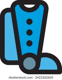 Icono de tecnología de inteligencia artificial símbolo de imagen vectorial. Ilustración de la inteligencia artificial información futurista del software de aprendizaje humano diseño de imagen