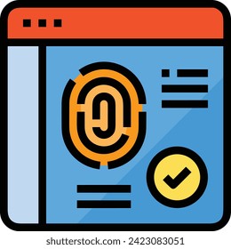 Artificial intelligence technology icon symbol vector image. Illustration of artificial intelligence futuristic information human learning software design image