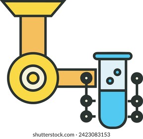 Artificial intelligence technology icon symbol vector image. Illustration of artificial intelligence futuristic information human learning software design image