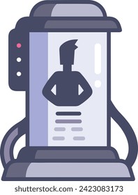 Artificial intelligence technology icon symbol vector image. Illustration of artificial intelligence futuristic information human learning software design image