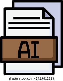 Artificial intelligence technology icon symbol vector image. Illustration of artificial intelligence futuristic information human learning software design image