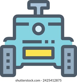 Artificial intelligence technology icon symbol vector image. Illustration of artificial intelligence futuristic information human learning software design image