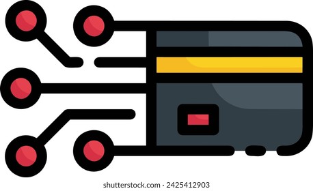 Artificial intelligence technology icon symbol vector image. Illustration of artificial intelligence futuristic information human learning software design image