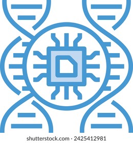 Artificial intelligence technology icon symbol vector image. Illustration of artificial intelligence futuristic information human learning software design image