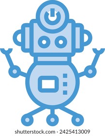 Artificial intelligence technology icon symbol vector image. Illustration of artificial intelligence futuristic information human learning software design image