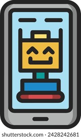 Imagen vectorial de icono de tecnología de inteligencia artificial. Ilustración de inteligencia artificial información futurista software de aprendizaje humano diseño de imagen