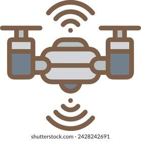 Artificial intelligence technology icon symbol vector image. Illustration of artificial intelligence futuristic information human learning software design image