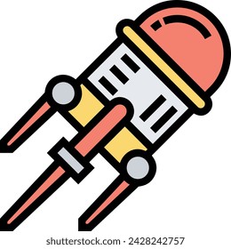 Imagen vectorial de icono de tecnología de inteligencia artificial. Ilustración de inteligencia artificial información futurista software de aprendizaje humano diseño de imagen