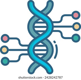 Imagen vectorial de icono de tecnología de inteligencia artificial. Ilustración de inteligencia artificial información futurista software de aprendizaje humano diseño de imagen