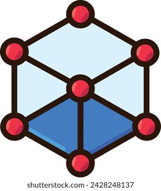 Imagen vectorial de icono de tecnología de inteligencia artificial. Ilustración de inteligencia artificial información futurista software de aprendizaje humano diseño de imagen