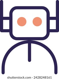 Artificial intelligence technology icon symbol vector image. Illustration of artificial intelligence futuristic information human learning software design image