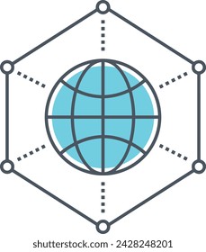 Artificial intelligence technology icon symbol vector image. Illustration of artificial intelligence futuristic information human learning software design image