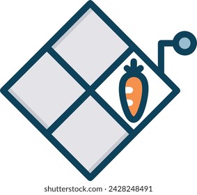 Artificial intelligence technology icon symbol vector image. Illustration of artificial intelligence futuristic information human learning software design image