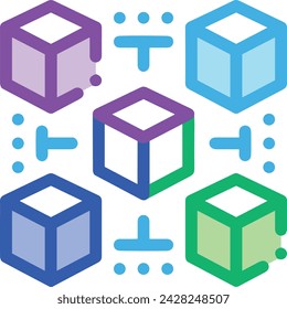 Imagen vectorial de icono de tecnología de inteligencia artificial. Ilustración de inteligencia artificial información futurista software de aprendizaje humano diseño de imagen