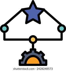 Artificial intelligence technology icon symbol vector image. Illustration of artificial intelligence futuristic information human learning software design image