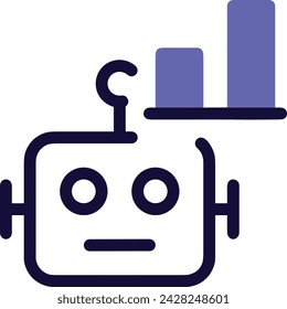 Artificial intelligence technology icon symbol vector image. Illustration of artificial intelligence futuristic information human learning software design image