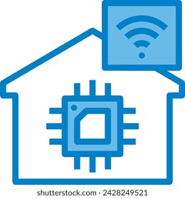 Artificial intelligence technology icon symbol vector image. Illustration of artificial intelligence futuristic information human learning software design image