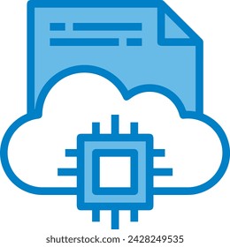 Imagen vectorial de icono de tecnología de inteligencia artificial. Ilustración de inteligencia artificial información futurista software de aprendizaje humano diseño de imagen